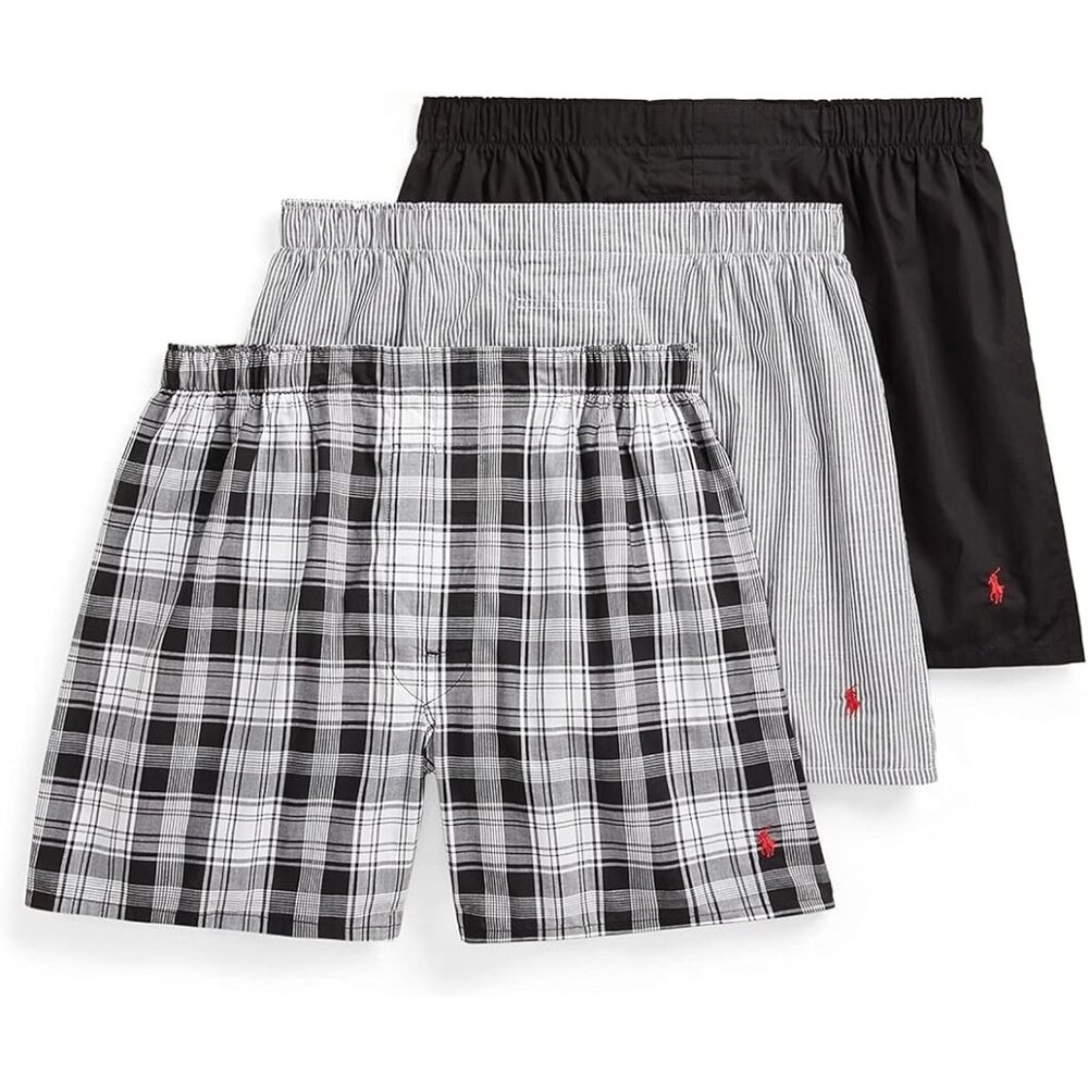 Polo Ralph Lauren 3-pack Classic Fit Cotton Woven Boxers
